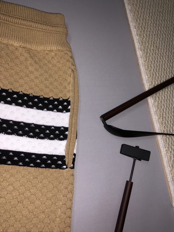 ブランドハーフパンツ素材ディテール